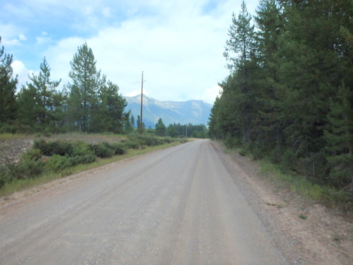 GDMBR: Heading due east toward the Swan Mountains.